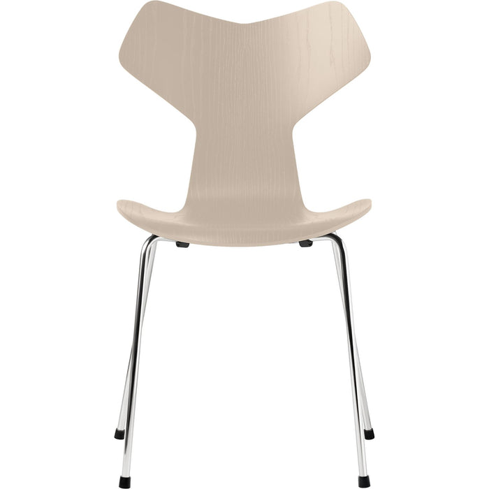 Photo of 3130 Grand Prix Chair - Ash Veneer - Chromed Steel Base