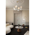 Thumbnail photo of Petalii 10 Chandelier White/polished Brass