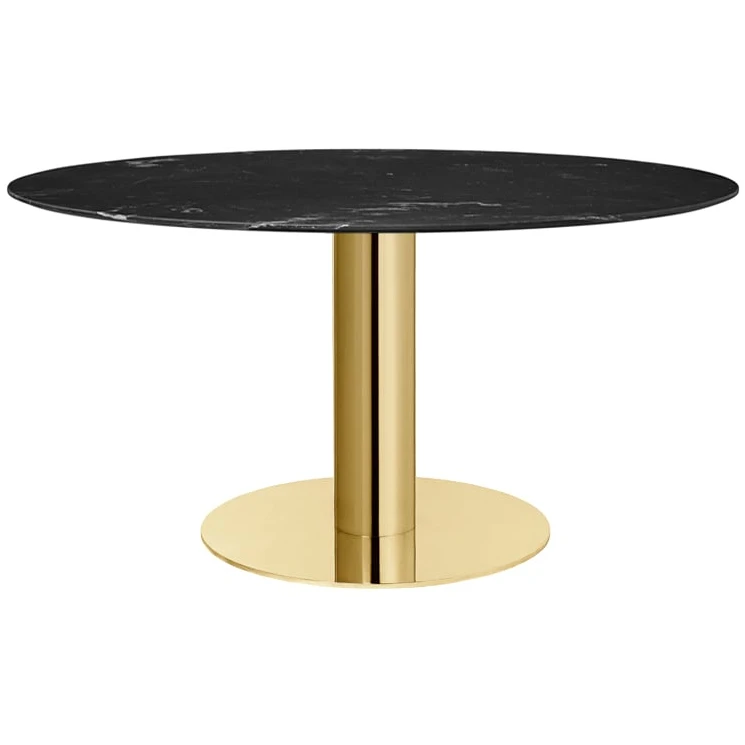 2.0 Dining Table Brass Stand. Ø150