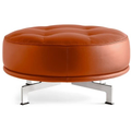 Thumbnail photo of Delphi Ottoman 4509 By Hannes Wettstein - Puf - Max 96 Cognac - Ø75 X H37 Cm