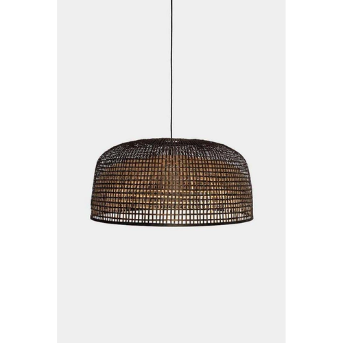 Photo of Hanging Lamp Doppio Grid Dark Bamboo Ø80cm