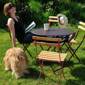 Thumbnail photo of Bistro Natural Chair, Cotton White - Garden chairs - White - Metal/wood