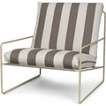 Thumbnail photo of Desert 1-seater - Lænestol - Stripe - Cashmere/chocolate - W79 X H78 X D85 X Sh30 Cm