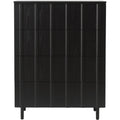 Thumbnail photo of Rib Dresser W. 4 Drawers Soft Black - Dressers - Wood