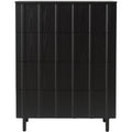 Thumbnail photo of Rib Dresser W. 4 Drawers Soft Black - Dressers - Simon Legald - Black - Wood