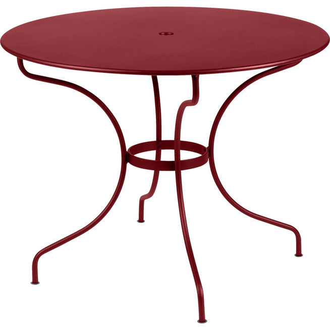 Photo of Opera Table Ø 96 cm, Chile - Matbord Utomhus - Studio Fermob - Röd - Metall