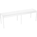 Thumbnail photo of Luxembourg 3/4 Seater Bench Cotton White 01 - Garden Benches - Frédéric Sofia - White - Metal