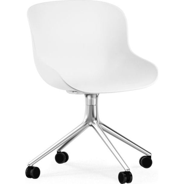 Photo of Hyg Chair Swivel 4w - Kontorstol - Hvid - Aluminium - H: 84 X L: 54 X D: 53,5 X Sh: 46 Cm