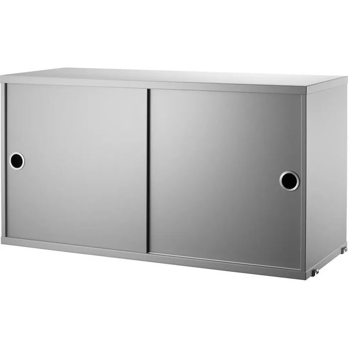 Photo of String Cabinets/Sliding Doors 78x30, Grey - Shelving - Nils Strinning - Grey - Mdf/metal