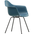 Eames Plastic Armchair Dax - 83 Sea Blue - Basic Dark Base - Matstolar - Charles & Ray Eames - Blå - Metall/plast