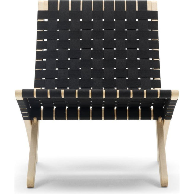 Photo of Mg501 Cuba Folding Armchair Oak Stand Black-Cotton