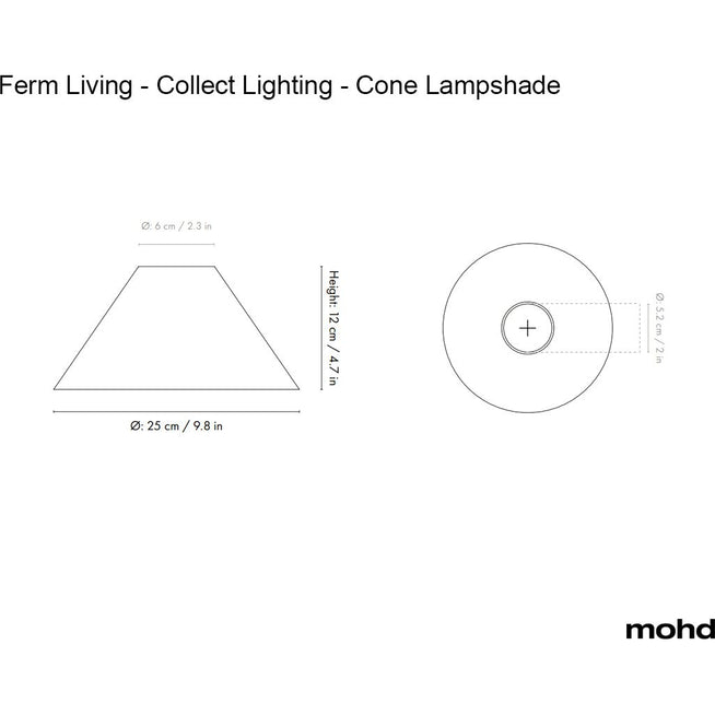 Photo of Collect  - A Light - Shades - Pendel - Cone - Sort - 25 X 12 X 25 Cm