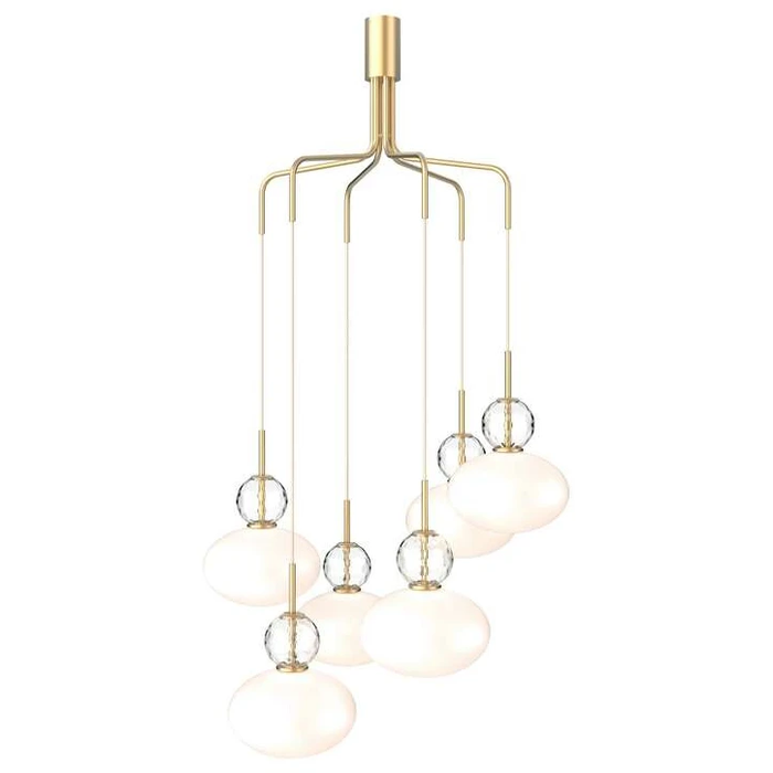 Photo of Rizzatto Cluster 6 Chandelier Satin