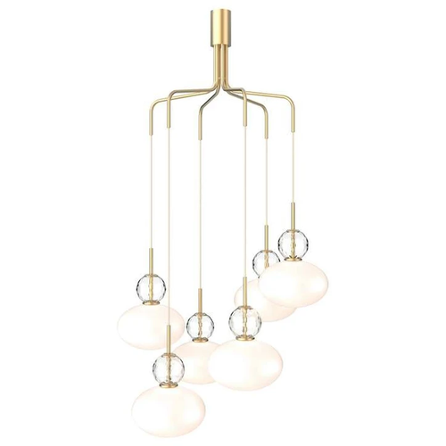 Photo of Rizzatto Cluster 6 Chandelier Satin