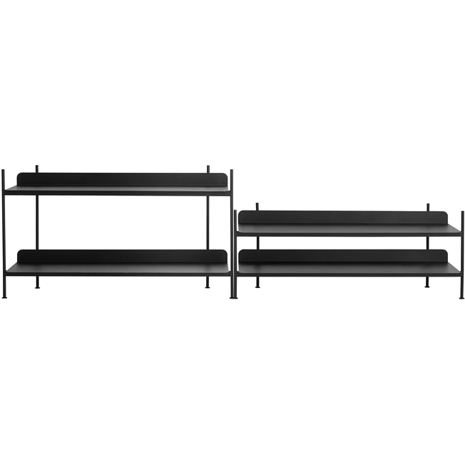 Photo of Compile Shelving System/configuration 5, Black - Shelving System - Cecilie Manz - Black - Metal