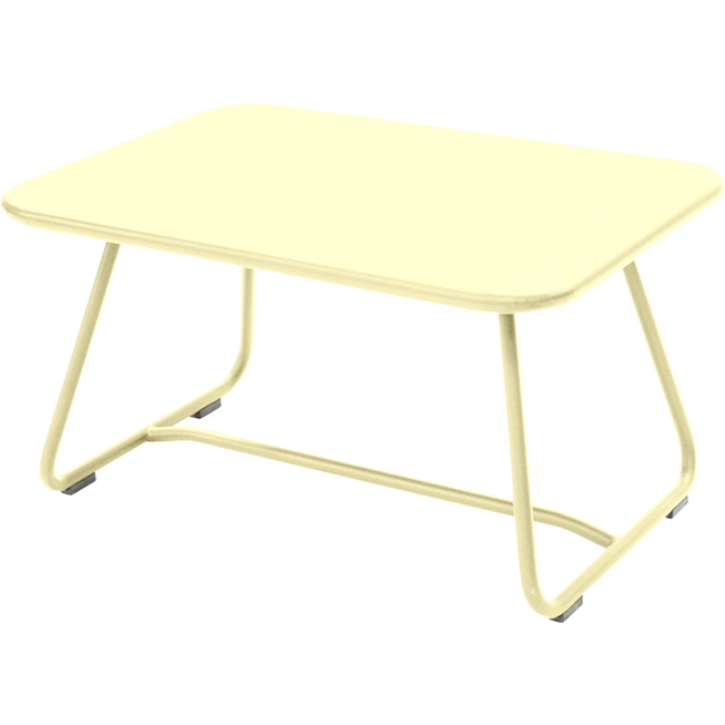 Photo of Sixties Low Table Frosted Lemon A6 - Småbord & Sidobord Utomhus - Frédéric Sofia - Gul - Metal