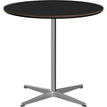 Thumbnail photo of A622 Circular, Ø75 cm, Laminate Black, 4-pronged Star Base - Dining Table - Arne Jacobsen,piet Hein - Black - Laminate/Metal