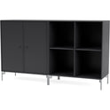 Pair Classic Sideboard - Matt Chrome Legs