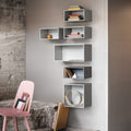 Thumbnail photo of Mini Stacked Storage 2.0, Medium, Light Grey - Shelving - Julien De Smedt - Grey - Mdf