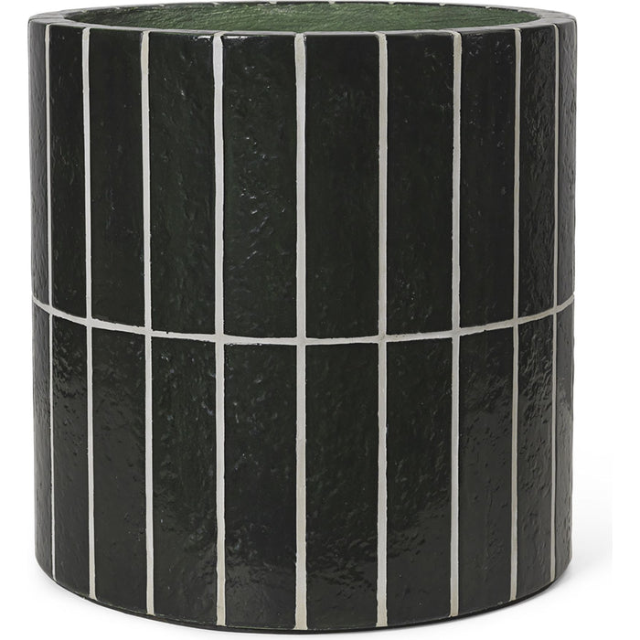 Photo of Pillar Plant Pot - Krukke - Dark Green - Ø40 X H40 Cm
