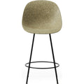 Thumbnail photo of Mat Bar Chair 65 Cm Steel - Bar Stool - Seaweed / Black Steel - H101 X W51,6 X D55 X Sh65 Cm