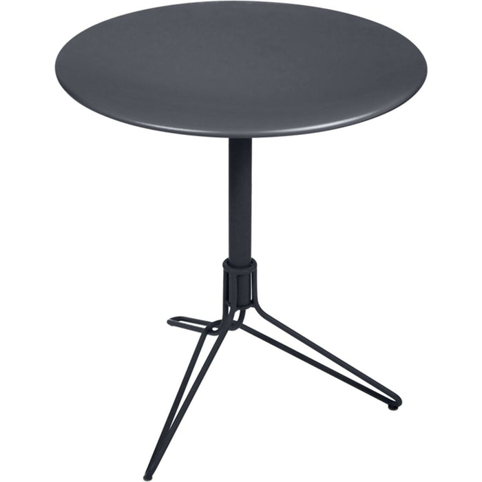 Photo of Flower Pedestal Table Anthracite 47 - Outdoor dining table - Harald Guggenbichler - Grey - Metal