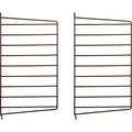 Thumbnail photo of String Wall Rack 50 X 30 cm, Brown, 2-pack - Shelving - Nils Strinning - Brown - Metal