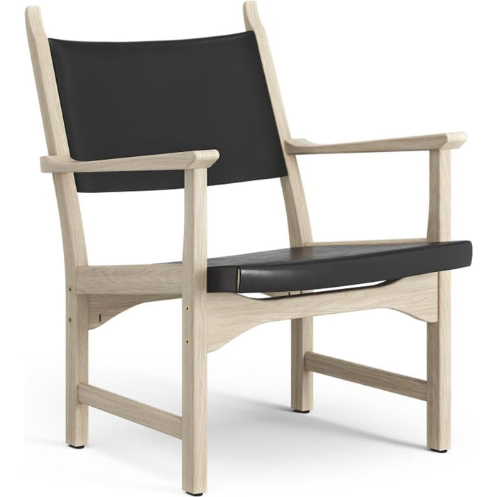 Photo of Caryngo Arm Chair White Pigmented Oak-leather