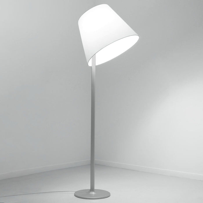 Photo of Melampo Mega Floor Lamp Aluminum Grey - Shade Lamps - Adrien Gardère - Silver