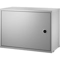 Thumbnail photo of String Cabinet with Door 58 x 30 x 42 cm, 1-P, Grey - Storage Cabinet - Grey - Mdf