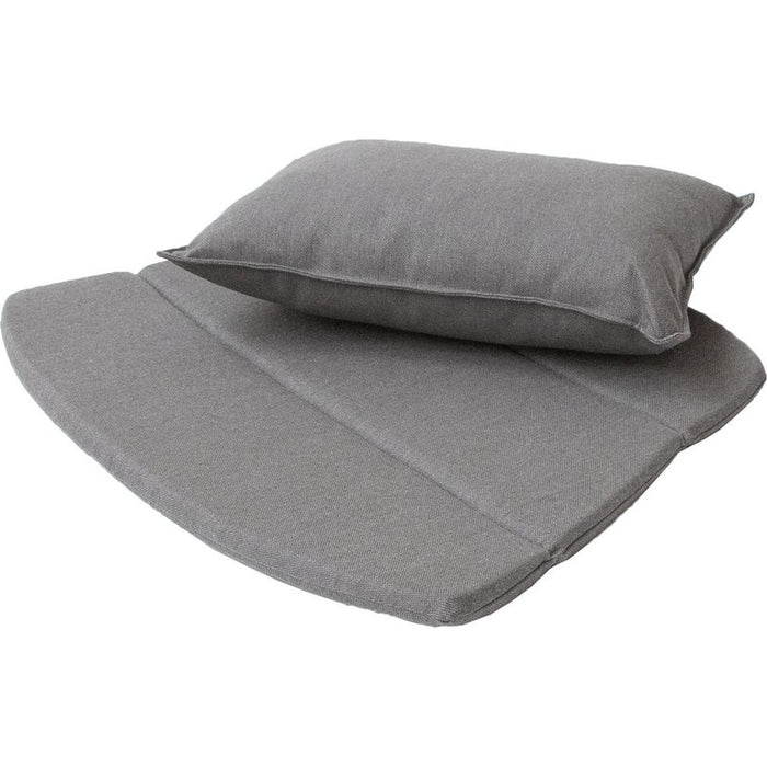 Photo of Breeze Lounge Chair Cushion - Outdoor Cushions - Grey-brown - Cane-line Natté - W: 63 x D: 50 x H: 2 cm