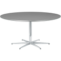 Thumbnail photo of A623 Circular, Ø90 cm, Laminate Grey, 4-Branch Star Base - Dining Table - Arne Jacobsen,piet Hein - Grey - Laminate/Metal