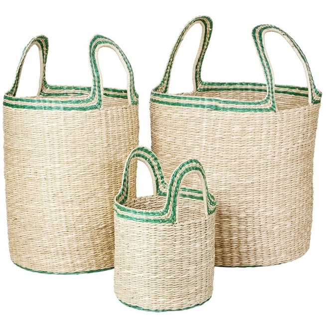 Photo of Lykke Baskets Green Set of