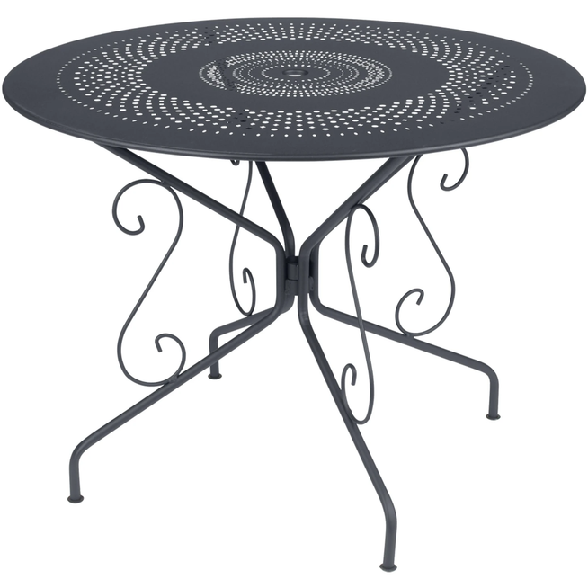 Photo of Montmartre Table Ø 96 Cm, Anthracite - Matbord Utomhus - Grå - Metall