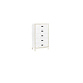 Thumbnail photo of Kabino Dresser - Chest of drawers - White / 5 drawers - L: 74.2 x D: 41 x H: 127 cm