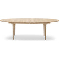 Thumbnail photo of Ch339 dining table - oak - soap - pull-out for 4 plates incl. 4 wooden support legs in black