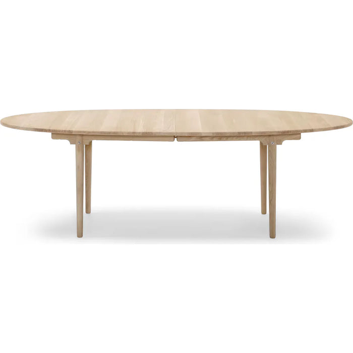 Photo of Ch339 dining table - oak - soap - pull-out for 4 plates incl. 4 wooden support legs in black
