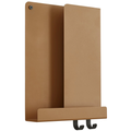 Thumbnail photo of Folded Shelves Xs, Burnt Orange - Vägghyllor - Johan Van Hengel - Svart - Metall