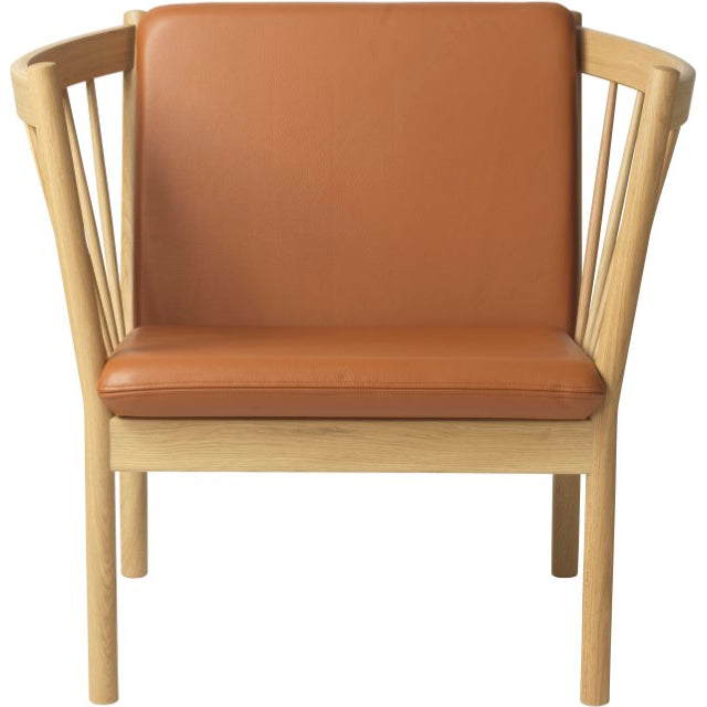 Photo of J146 Easy Armchair - lacquered oak