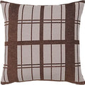 Thumbnail photo of Checker Pillow Brown Incl. Filling