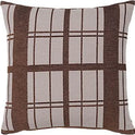 Checker Pillow Brown Incl. Filling