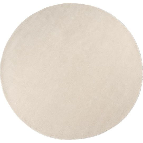 Photo of Quiet tufted carpet - Carpet - Ø240 - Off-white - W240 x D3 x H240 cm