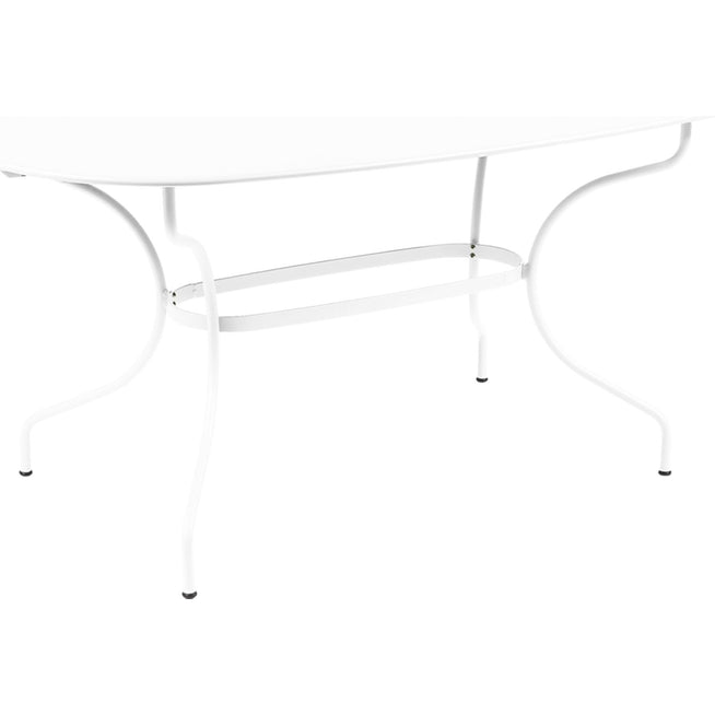 Photo of Opéra+ Oval Table 160 X 90 - Cotton White - Dining Table Outdoor - Metal