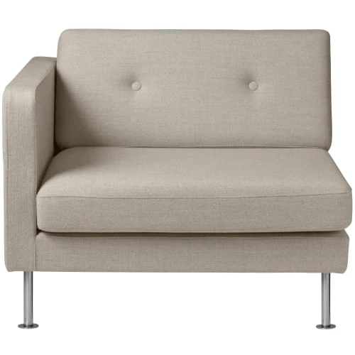 Photo of Unit10 Sofa Module - Firhøj - Left Module - Beige/Steel