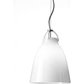 Thumbnail photo of Caravaggio 2 Pendant White Opal Glass-grey Textile Cord