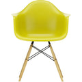 Eames Plastic Armchair Daw - 34 Mustard - Golden Maple - Matstolar - Charles & Ray Eames - Gul - Metall/trä/plast