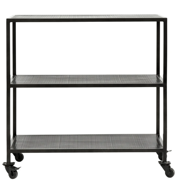 Photo of Karna Trolley with 2 Shelves - Black