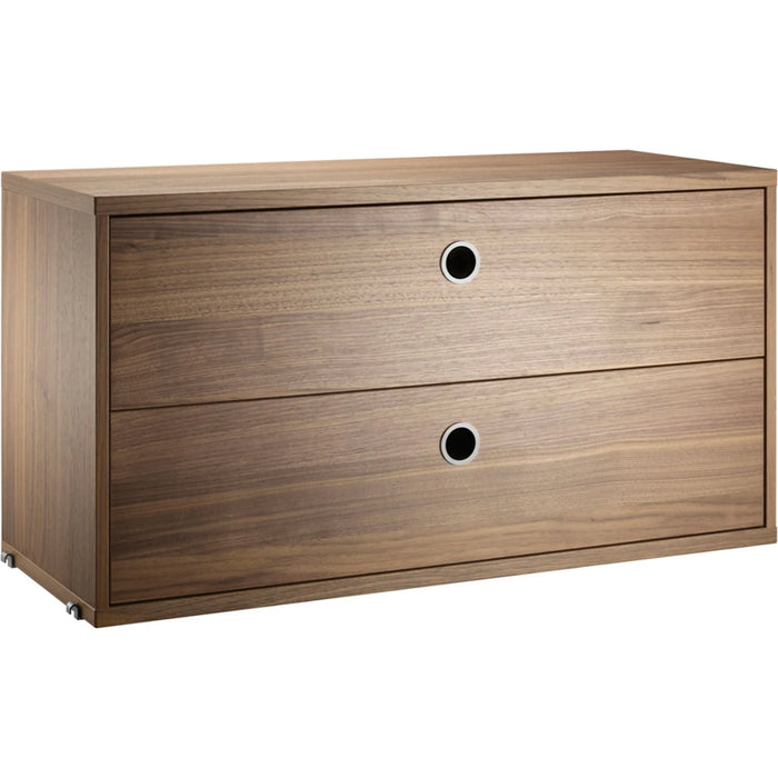 Photo of String drawer unit 78x30 - Walnut - Shelving - Wood-coloured - Wood
