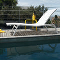 Alizé Sunlounger Nutmeg - Sun loungers & loungers - Pascal Mourgue - Metal
