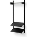 Thumbnail photo of New Works Wardrobe Shelf 1 - Reolsystem - Black Ash / Black - H190 X W83,5 X D35,5 Cm